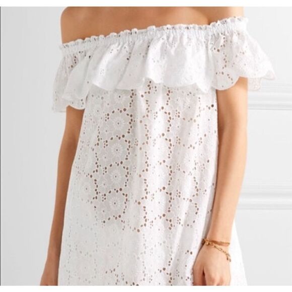 Tory Burch - BRODERIE DRESS - white dress size XS - Picture 1 of 7